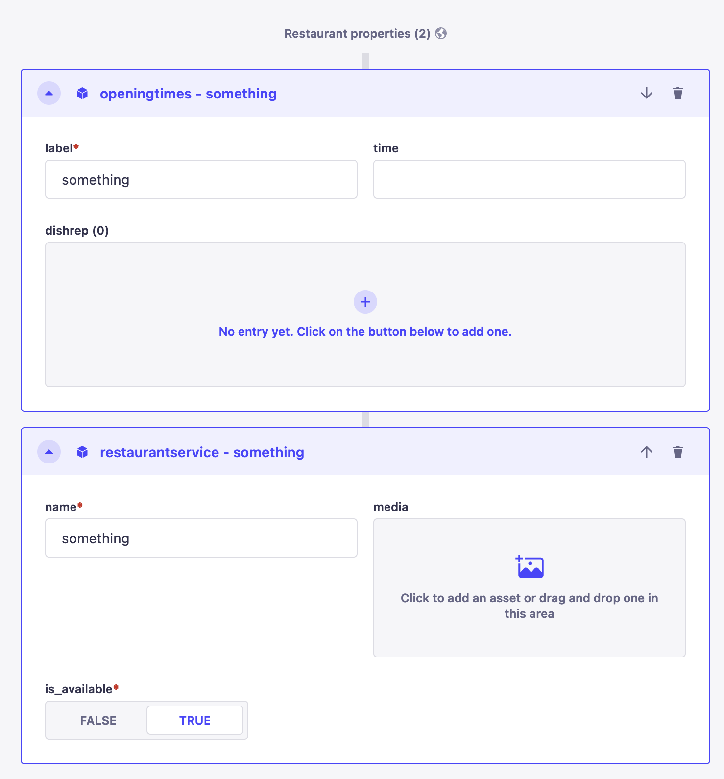 Writing content for a dynamic zone